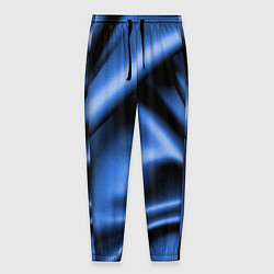 Мужские брюки Складки гладкой синей ткани