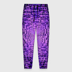 Брюки на резинке мужские Фантастические фиолетовые лучи, цвет: 3D-принт