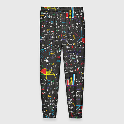 Мужские брюки Шпаргалка по математике с формулами / 3D-принт – фото 2