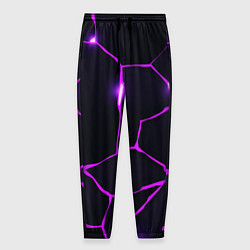 Мужские брюки Фиолетовые неоновые трещины