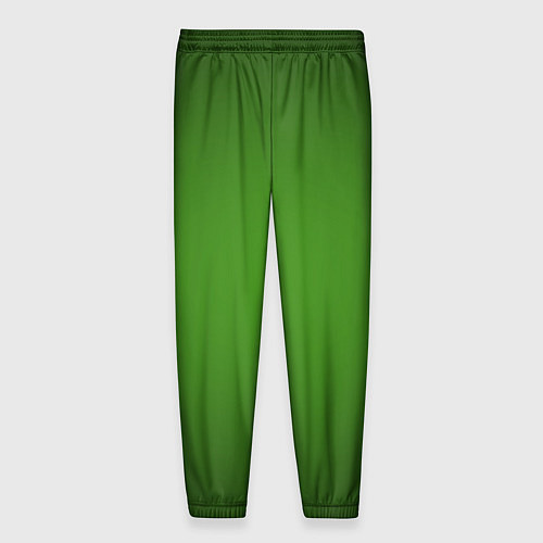 Мужские брюки Зеленый с затемняющей виньеткой / 3D-принт – фото 2