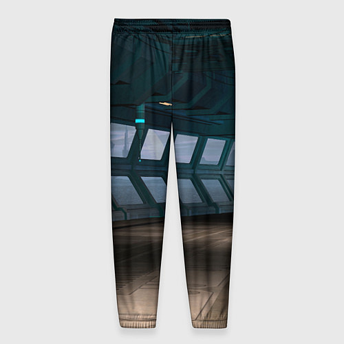 Мужские брюки Коридор космической станции / 3D-принт – фото 2