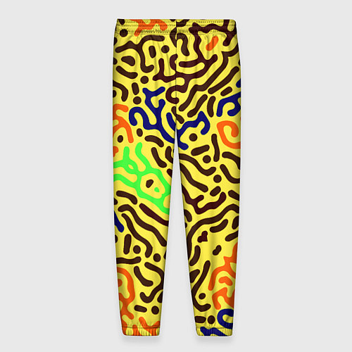 Мужские брюки Абстрактные кислотные полосы / 3D-принт – фото 2