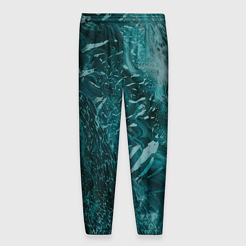 Мужские брюки Волны абстрактной воды и красок / 3D-принт – фото 2