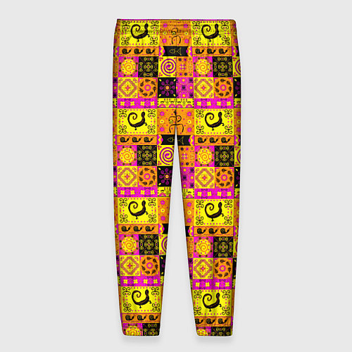 Мужские брюки Colored patterned ornament / 3D-принт – фото 2