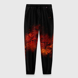 Мужские брюки Абстрактные взрывы в космосе и красные звёзды
