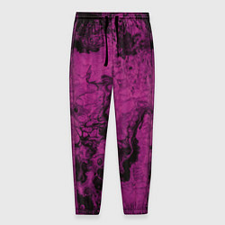 Мужские брюки Тёмно-розовые краски во тьме