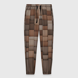 Мужские брюки Геометрические тёмные прямоугольники и кубы