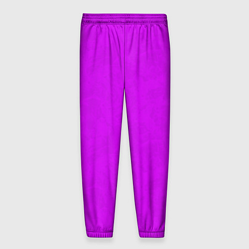 Мужские брюки Неоновый розово-сиреневый текстурированный / 3D-принт – фото 2