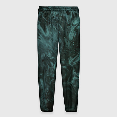 Мужские брюки Тёмно-синий водянистый туман / 3D-принт – фото 2