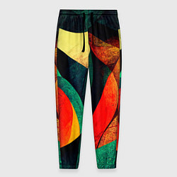 Мужские брюки Текстурированная цветная абстракция