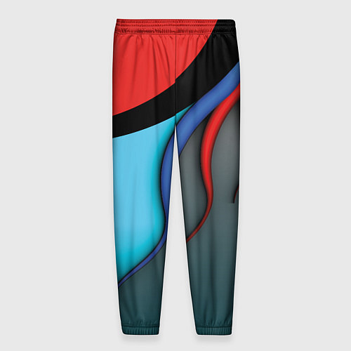 Мужские брюки Разноцветные ручейки / 3D-принт – фото 2
