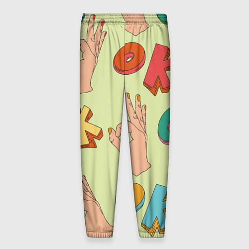 Мужские брюки Emoji ok / 3D-принт – фото 2