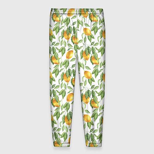 Мужские брюки Лимоны на ветках - паттерн / 3D-принт – фото 2