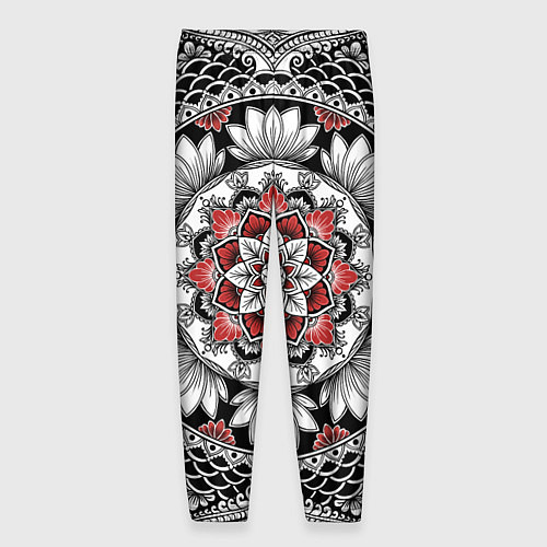 Мужские брюки Мандала: цветочный узор / 3D-принт – фото 2