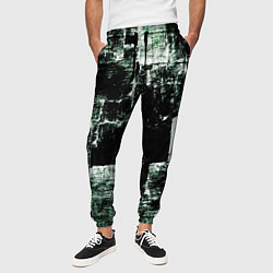 Брюки на резинке мужские Малахит, цвет: 3D-принт — фото 2