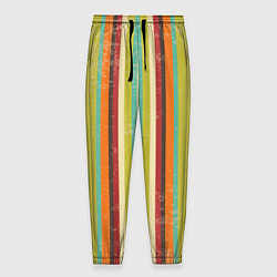 Мужские брюки Абстрактное множество разноцветных полос