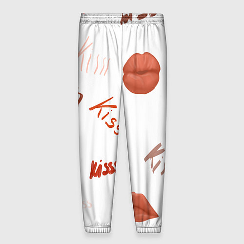 Мужские брюки Поцелуйчики / 3D-принт – фото 2