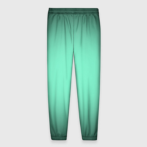 Мужские брюки Аквамариновый градиент / 3D-принт – фото 2