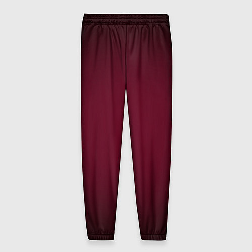 Мужские брюки Марсала темная, градиент / 3D-принт – фото 2