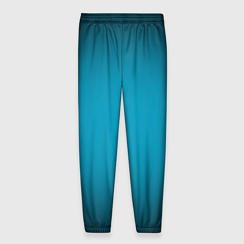 Мужские брюки Изумрудный градиент / 3D-принт – фото 2