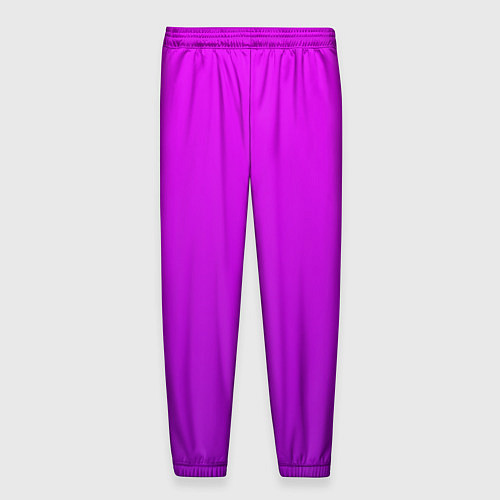 Мужские брюки Ярко-фиолетовый градиент / 3D-принт – фото 2