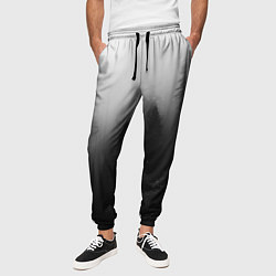 Брюки на резинке мужские Красивый туманный лес, цвет: 3D-принт — фото 2