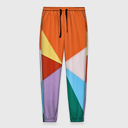 Мужские брюки Разноцветные пересекающиеся треугольники