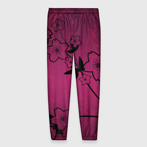 Мужские брюки Pink Flower / 3D-принт – фото 2