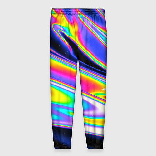 Мужские брюки Жидкость радужные разводы / 3D-принт – фото 2