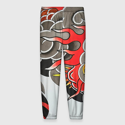 Мужские брюки Иредзуми: дракон в дыму / 3D-принт – фото 2