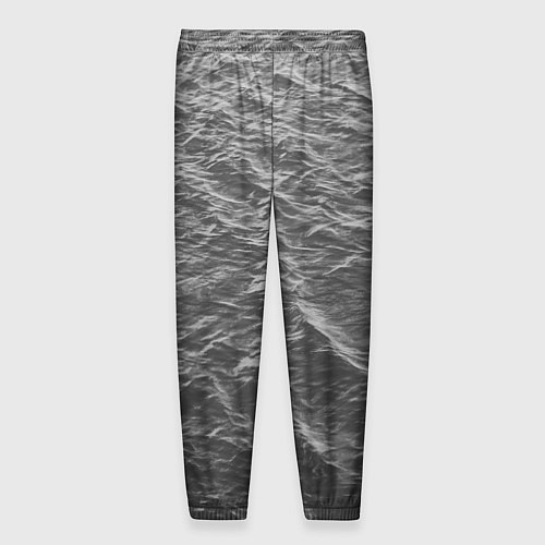Мужские брюки Серые волны / 3D-принт – фото 2