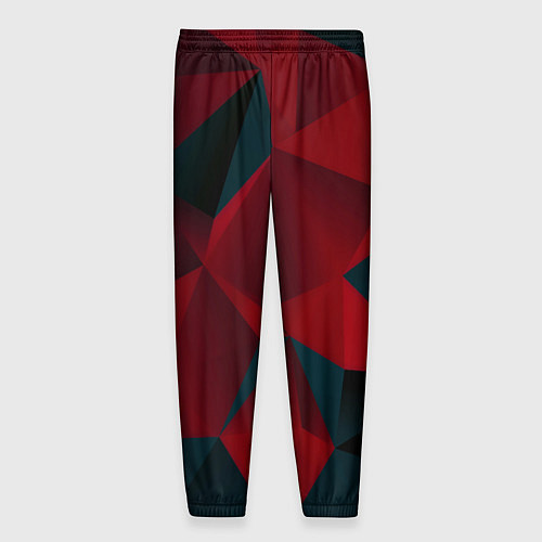 Мужские брюки Битва кубов красный и черный / 3D-принт – фото 2