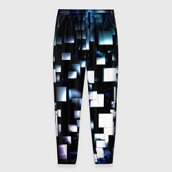 Мужские брюки Неоновые кубы абстракция