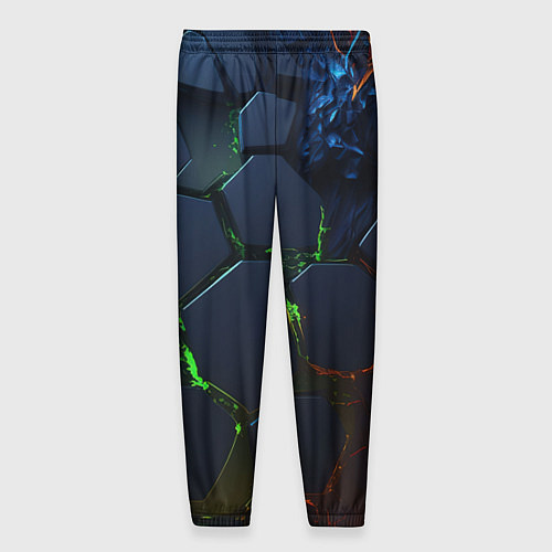 Мужские брюки Взрыв плит / 3D-принт – фото 2