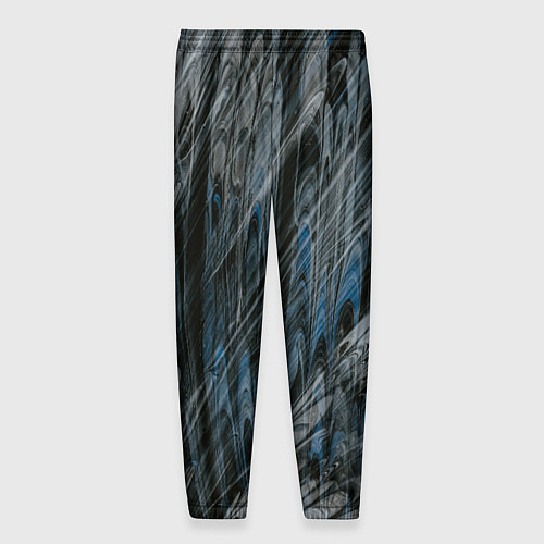 Мужские брюки Тёмные листы стёкол / 3D-принт – фото 2
