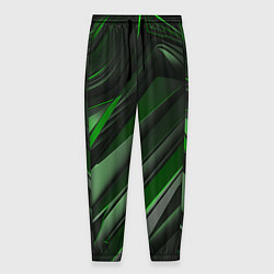 Мужские брюки Green black abstract