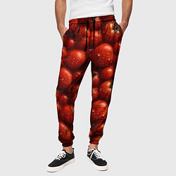 Брюки на резинке мужские Сочная текстура из томатов, цвет: 3D-принт — фото 2