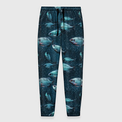 Мужские брюки Текстура из рыбок