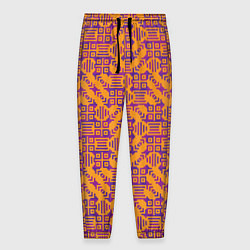 Мужские брюки Фиолетовый векторный узор