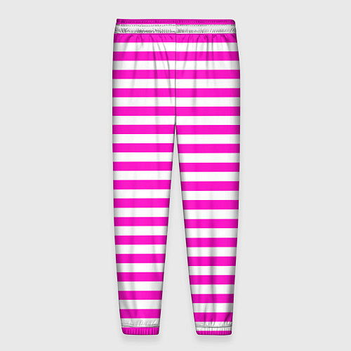 Мужские брюки Ярко-розовые полосы / 3D-принт – фото 2