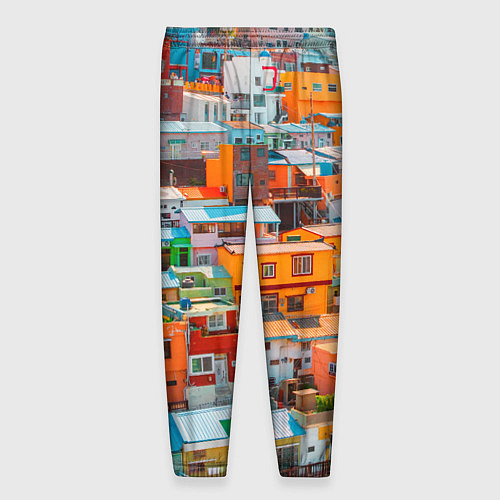 Мужские брюки Красочный Камчхон-дон в городе Пусан / 3D-принт – фото 2