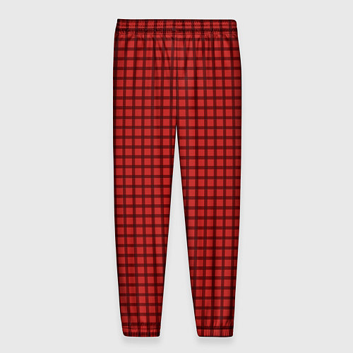 Мужские брюки Мелкая красная клетка / 3D-принт – фото 2