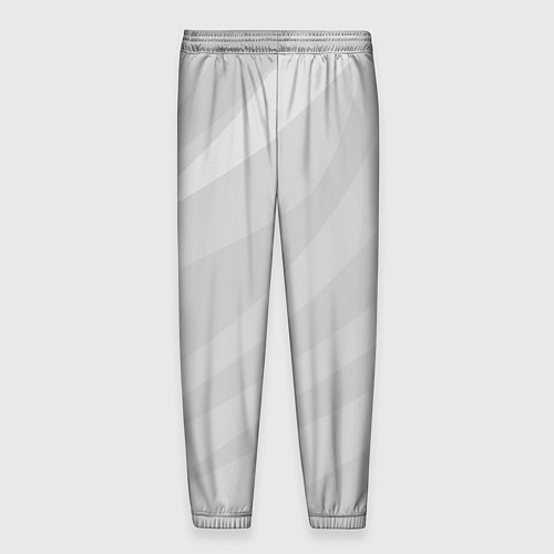 Мужские брюки Светлый серый плавные полосы / 3D-принт – фото 2