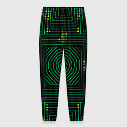 Мужские брюки Зелёная электросхема