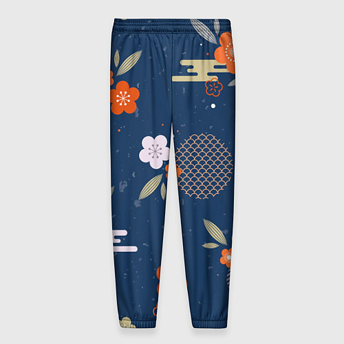 Мужские брюки Орнамент японского кимоно / 3D-принт – фото 2