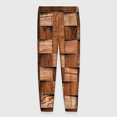 Мужские брюки Деревянные квадраты / 3D-принт – фото 2