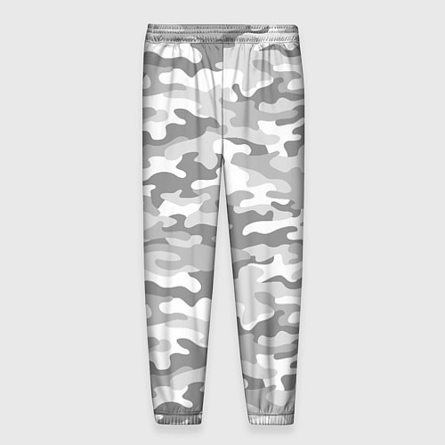 Мужские брюки Камуфляж серый / 3D-принт – фото 2