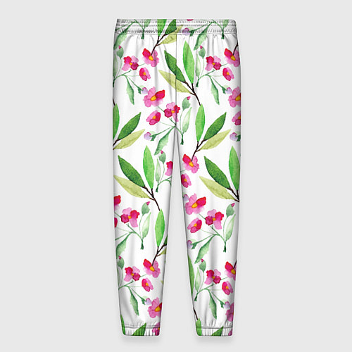 Мужские брюки Tender flowers / 3D-принт – фото 2