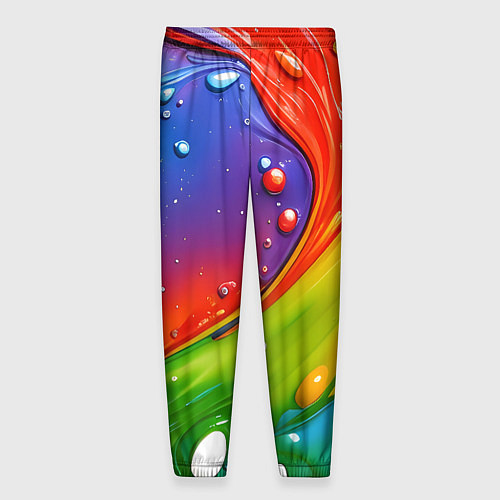 Мужские брюки Палитра цветов / 3D-принт – фото 2